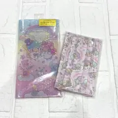 リトルツインスターズ　キキララ　チケットホルダー　マスクセット