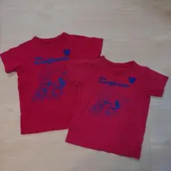 赤ミッキー Tシャツ 2枚セット110 120