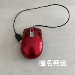 有線マウス 本体　レッド