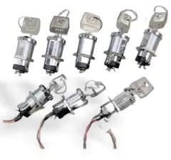 key switch キー付きロック式スイッチ 8個セット（key付き）8本