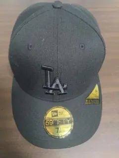 ニューエラ59FIFTY LA ブラックキャップ 7 1/4　ほぼ新品未使用