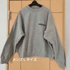 ESSENTIALS メンズ　グレー スウェット トレーナーＬサイズ
