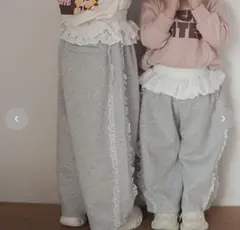 mirror bae ミラーベイキッズ ロングパンツ グレー 90 新品