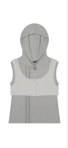 IM HOOD LAYERED SET TOP