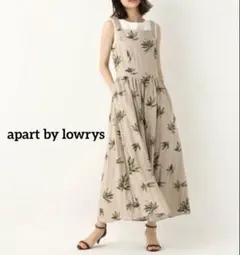 【美品】apart by lowrys リーフエプロンワンピース