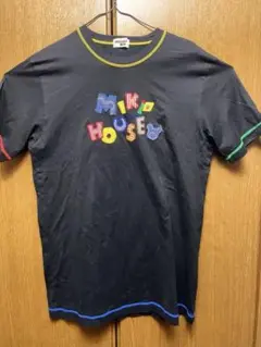 レトロミキハウス カラフル刺繍 Tシャツ L