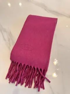 【美品】HERMÈS ピンク マフラー　100%カシミア