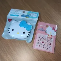 ハローキティ お薬ケース　ネイルシール 2点セット！　小物入 収納ケース