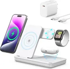 【2025昇進型】TEPNICAL ワイヤレス充電器 3 in 1急速充電 折り