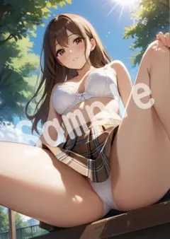 JK アニメ ファンアート A4 ポスター イラスト ★00440586