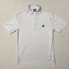 [美品] フットジョイ ポロシャツ　Mサイズ　ホワイト　fj footjoy