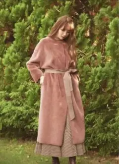Her lip to Faux Fur Reversible Coat