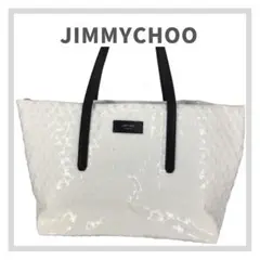 JimmyChoo ジミーチュウ パテントレザー スターエンボス トートバッグ