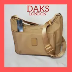 【未使用】DAKS LONDON ベージュ ショルダーバッグ　タグ付き