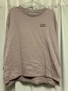 【送料無料】　バックプリント長袖Tシャツ