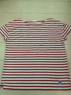 ORCIVAL 赤と白のストライプ Tシャツ