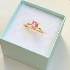 ライトローズのスワロフスキーリング