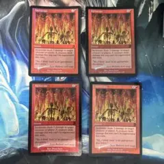 旧枠Foil 火葬/Incinerate》[DKM] 4枚 英語