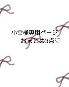 小雪様 リクエスト 3点 まとめ商品