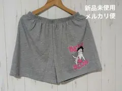 ベティ・ブープ プリント ショートパンツ グレー