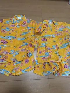 かりゆしウェア　琉球柄　セットアップ　甚平　兄弟　姉妹