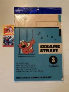 セサミストリート　エルモ　ポケットクリアファイル