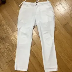 1PIU1UGUALE3RELAXメンズゴルフストレッチパンツLホワイトメッシュ