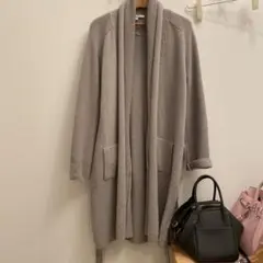 light bluish grey cardigan カシミア