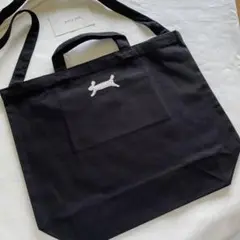 2way ワンポイント トートバッグ ミナペルホネン　runrunrun