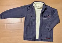 【2枚組】子供 140 サイズ 中古 長袖 シャツ タートルネック 秋冬