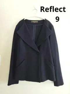 Reflect リフレクト オープンカラー ジャケット 9 ネイビー