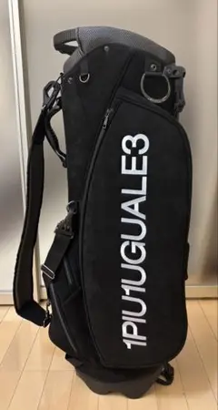 【未使用】1piu1uguale3 キャディーバック黒スエード