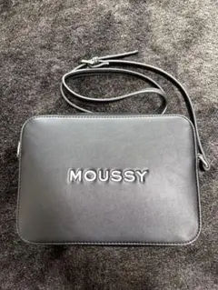 MOUSSY ブラック ショルダーバッグ