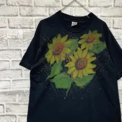 USA製90sヴィンテージTシャツ！シングルステッチ　ブラック半袖古着L73