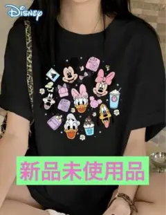 レディース Disney ミッキーフレンズ Tシャツ M 綿100% カラフル