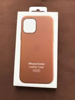 純正未使用 iPhone 13 mini レザーケース ゴールデンブラウン