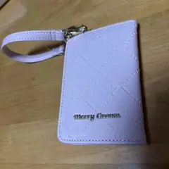 merry crown ピンクパスケース