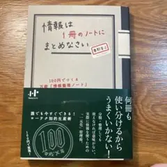 情報は1冊のノートにまとめたい