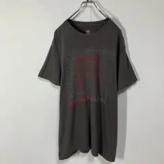 半袖Tシャツ　アート　プリント　クルーネック　大きいサイズ　ヴィンテージ感　古着