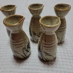 陶器製徳利型酒器5個セット