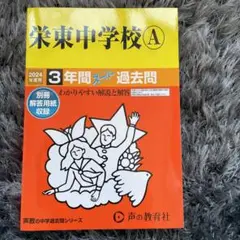 栄東中学校A3年間スーパー過去問