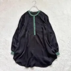 ☆k920【ルカレディラックルカ】F 黒 チュニック 薄手 おしゃれ着