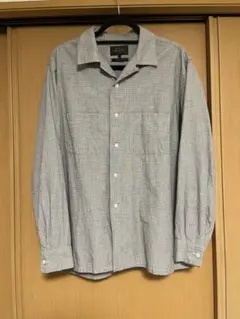 BEAMS+ ハケメチェックオープンカラーシャツ