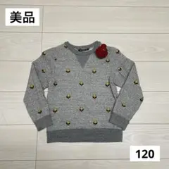 ②‹ 美品›ヒステリックミニ ヒスミニ 刺繍 トレーナー 裏起毛 120