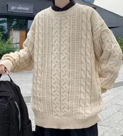 [EASTEMPO] ニット セーター メンズ 秋 ゆったり カジュアル 2XL