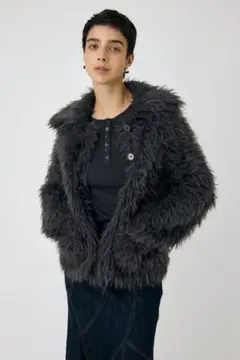 MOUSSY♡FEATHER YARN オーバーサイズカーディガン