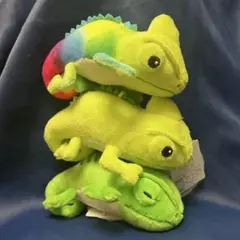 カメレオン　くるるんしっぽのレオンちゃん　LMCぬいぐるみ　3種セット　新品