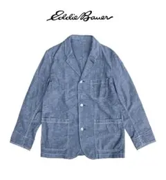 新品 エディーバウアー Eddie Bauer　シャンブレーテーラードジャケット