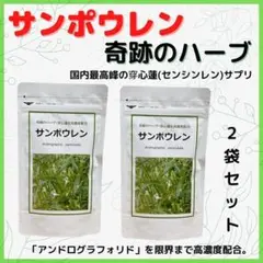 2袋セット サンポウレン 120粒 奇跡のハーブ・穿心蓮を高濃度配合1
