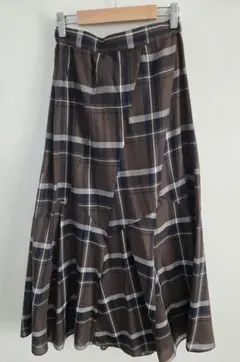 【美品】グローバルワーク　チェックロングスカート